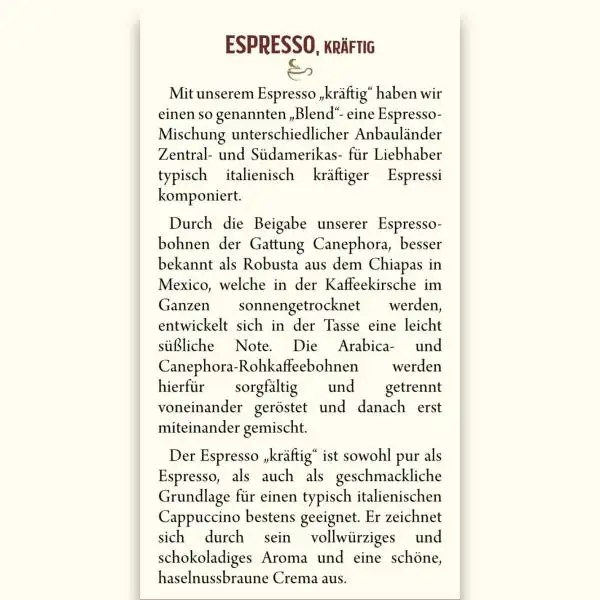 Dein Café - Espresso "kräftig"